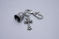 CH cross bell keychain